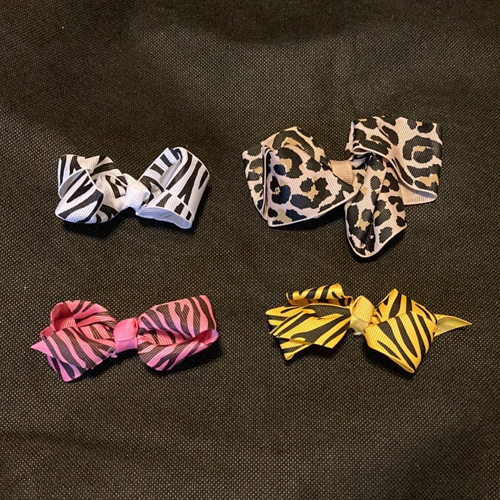 *Bundle* Assorted Animal Print Hair Bows